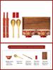 Красный эмалированный набор: миска и палочки для новобрачных: Подарок на китайскую свадебную чайную церемонию
