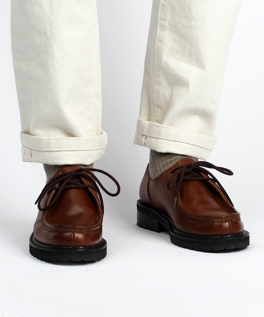 Custommood Richard Cowhide Tyrolean Derby Shoes (Italy Oil Brown)