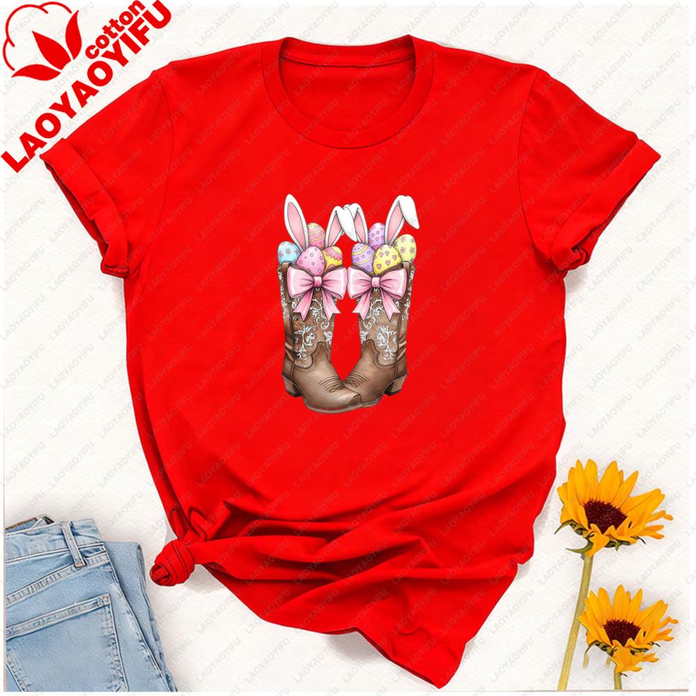 Howdy Western Easter Tshirt Howdy Easter Shirt Unisex Clothing Kawaii Clothes Graphic T Shirts Aesthetic Vintage Cotton Shirts