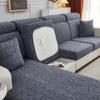 Plush Sofa Cushion Cover For Normal Sofa L Shape Sofa Chaselong Slipcovers Stretch Jacquard Flower Home Decoration
