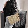 New Casual Hollow Straw Bag Handwoven Bag Versatile Portable Messenger Bag Women's Vacation Mobile Phone Bag Beach Bag