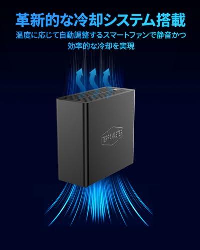 TERRAMASTER/F4 SSD/NAS Хранилище/4 отсека/NAS Сервер только для SSD/Четырехъядерный процессор N95/8 ГБ ОЗУ DDR5/Порт 5GbE/Компактное высокопроизводительное сетевое хранилище/SSD не входит в комплект