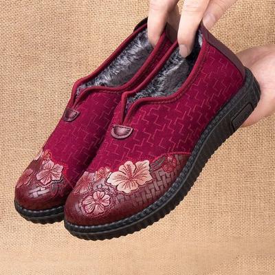 Осенне-зимние товары Женские низкие ботинки Теплые Удобные Дышащие Повседневная обувь Мама