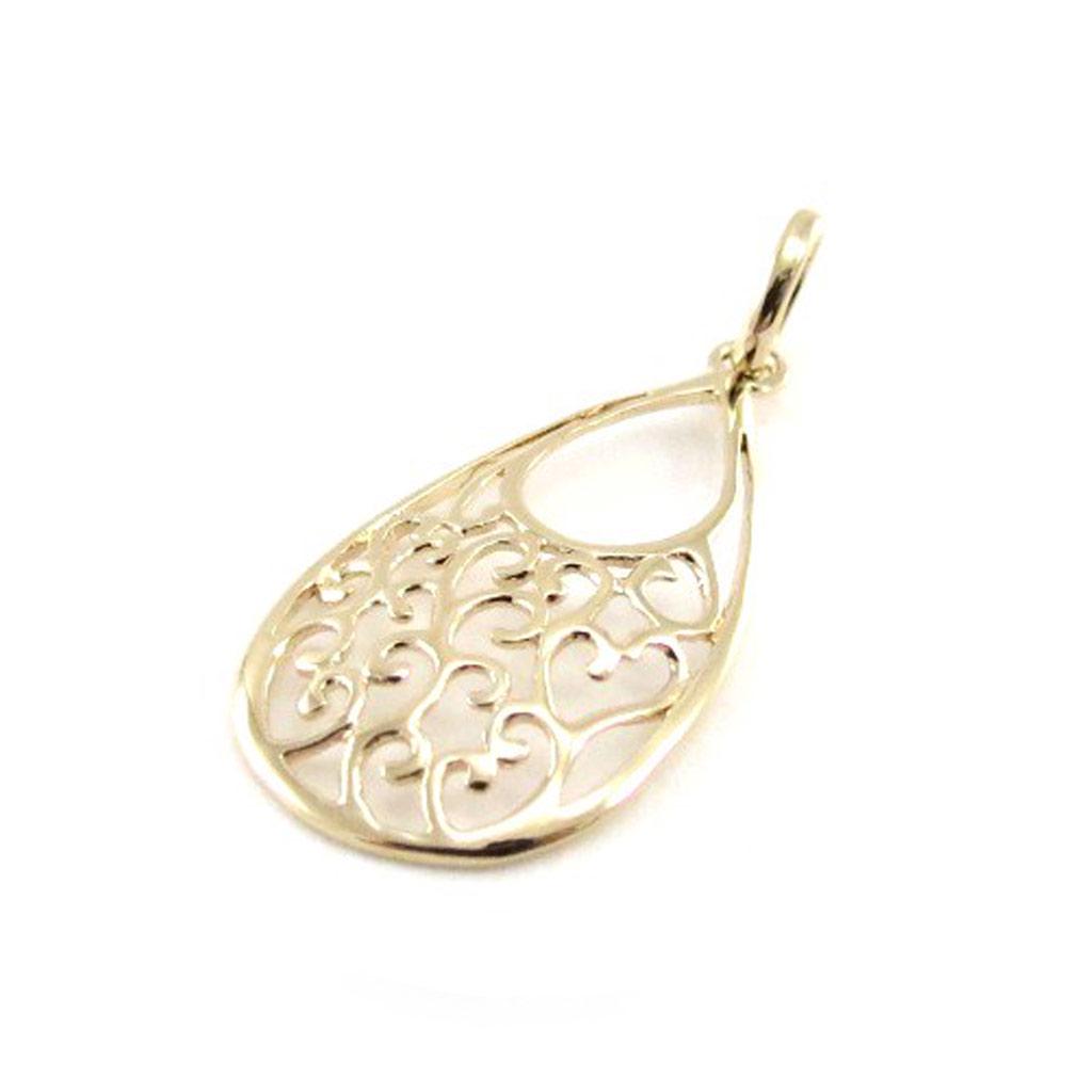 Les Trésors De Lily [J1018] - Gold Plated Pendant 'Choreography' Gold - 15x25 Mm