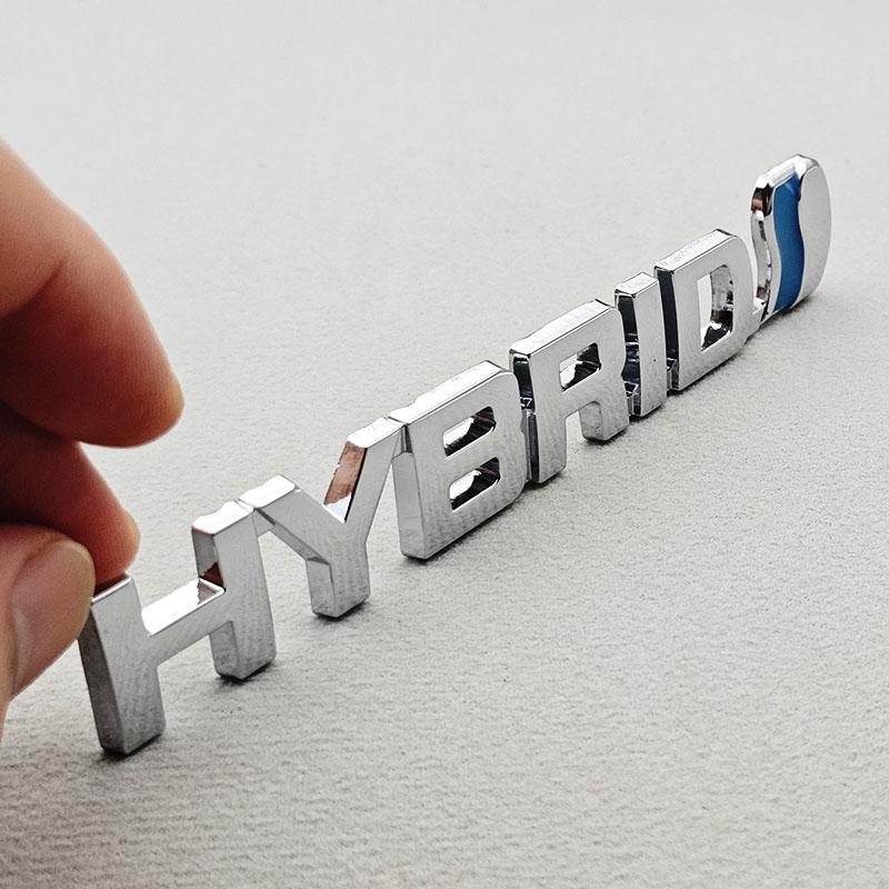 3D Металлическая Наклейка на Автомобиль Логотип HYBRID Наклейка на Крыло Боковая Задняя Часть Багажника Шильдик Эмблема Для Toyota RAV4 Prius Camry Accord Sienna Авто Аксессуары