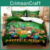 Duvet Minecraft 3d Cover Bedding Set Pillowcase Cartoon Print Single Double