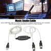 Plug and Play 16 Channels PC to Synthesizer 2 in 1 MIDI Cord Adapter  for Music Studio