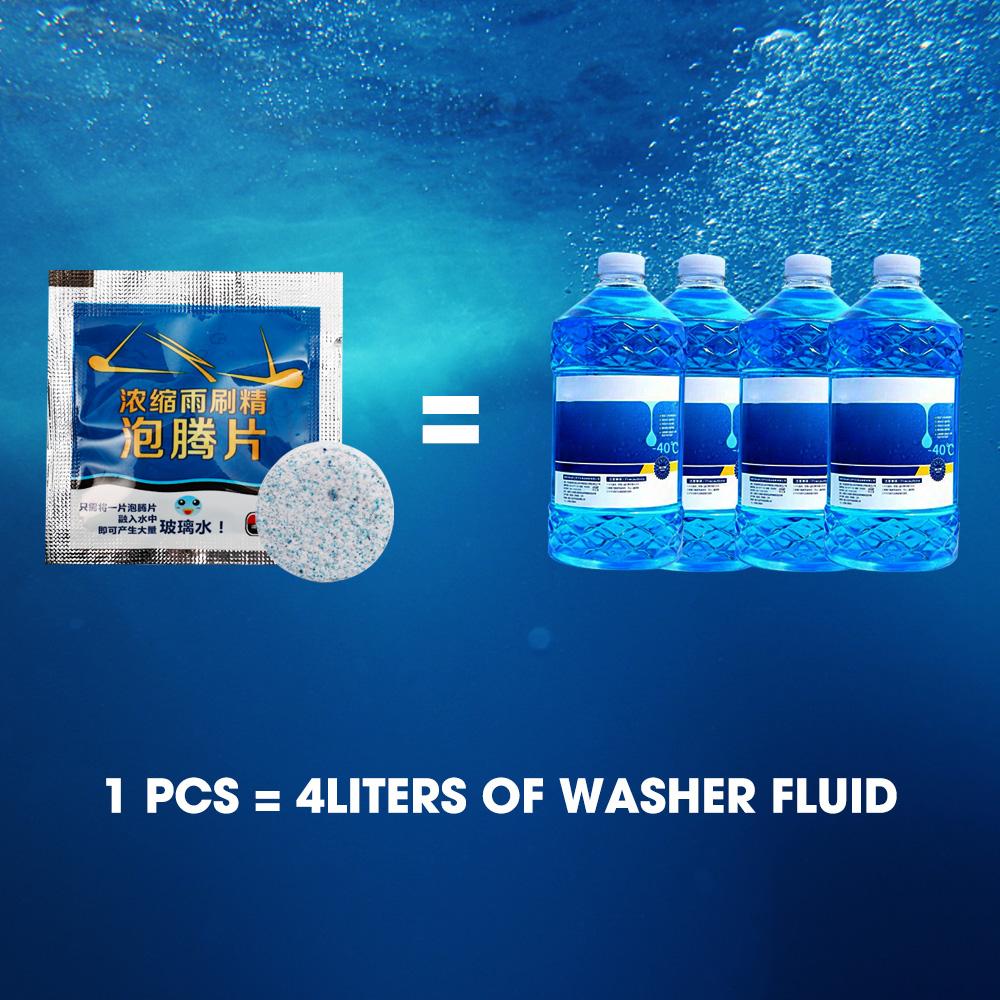 Шипучие таблетки для лобового стекла автомобиля, твердый очиститель, инструменты для чистки дворников, авто, домашнее оконное стекло, мытье пыли, автомобиль