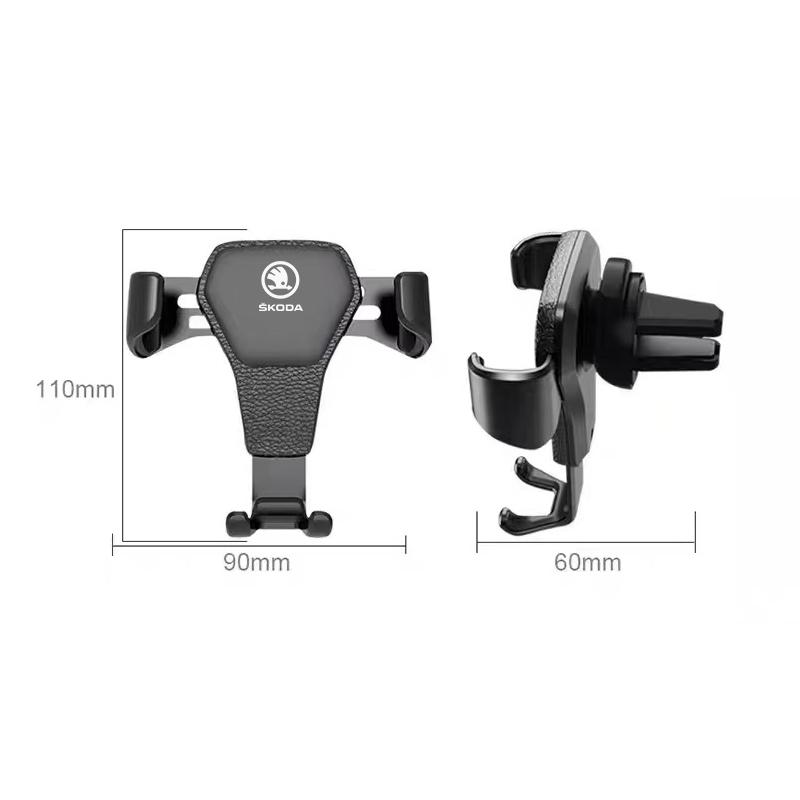 vdrhn8 Car Air Vent Phone Holder with Auto Clamp Support Stand - Suitable for Skoda Models (Octavia A7, Octavia RS, Fabia, Superb)