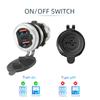 12 В/24 В USB Type-C Несколько автомобильных зарядных гнезд PD3.0 и порты QC3.0 Водонепроницаемый с сенсорным переключателем Быстрая зарядка Автомобильный мото-адаптер