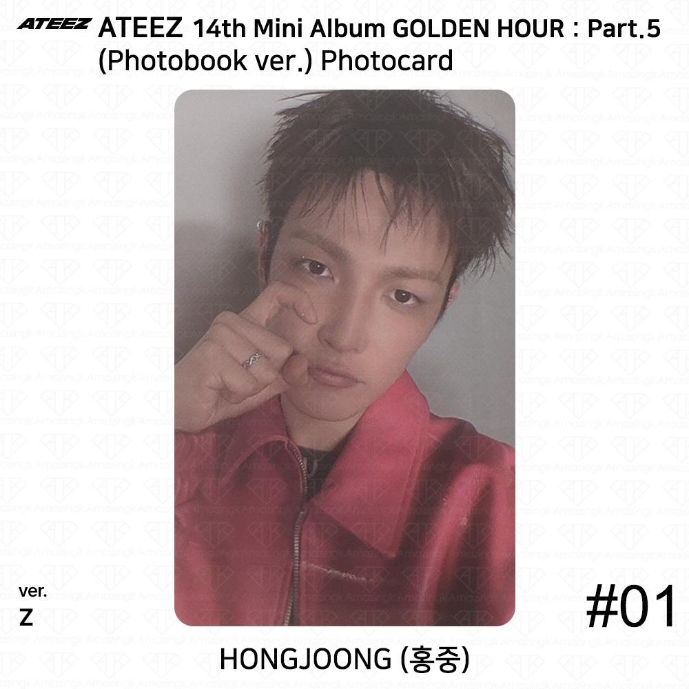 ATEEZ 14-й мини-альбом Golden Hour Часть 5 Фотобук версия. Фотокарточка Z ВЕРСИЯ