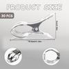 Упаковка из 30 больших зажимов из нержавеющей стали для покрытия бассейна, зажим для защиты от сильного ветра для плавательных бассейнов и использования на открытом воздухе