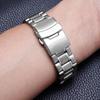 Solid Stainless Steel Strap Watch Band Strap Clasp Replacement 20-22mm