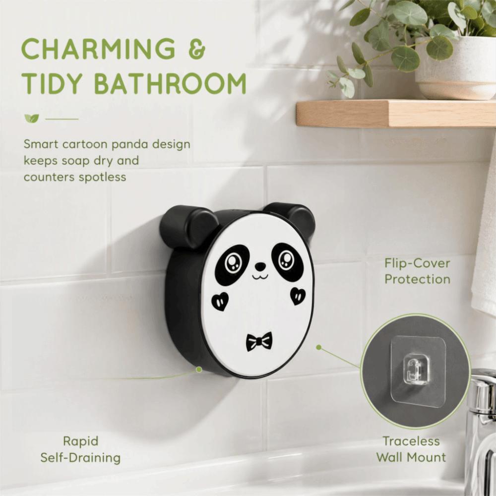 Wall Mounted Soap Dish Plastic Cartoon Soap Holder Cute Soap Storage Box Kitchen Sink
