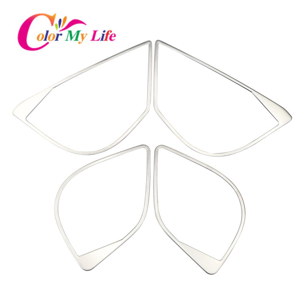 Цветная внутренняя отделка дверного аудио-кольца для автомобиля Toyota C-HR CHR 2016-2022, рамка динамика из нержавеющей стали