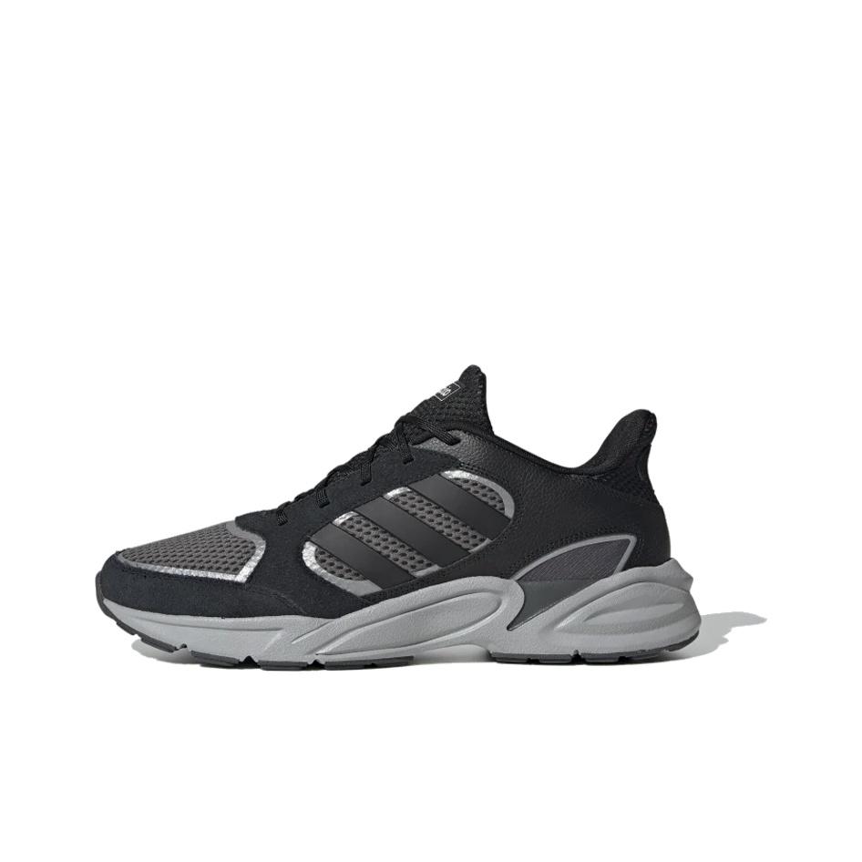 adidas Neo 90S Valasion Удобные повседневные кроссовки с низким верхом Мужские кроссовки Черные Серые Серебристые EG2882