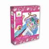 Kit Canevas Créatif - SYCOMORE - Lovely Box Canevas Oiseau - Suspension Bois - Fils Coton