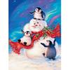 5D Diamond Craft Painting Snowman and Penguin Diy Diamond Embroidery Craft Painting Diamond Wall Art