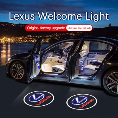 Добро пожаловать Подсветка Двери Автомобиля Для ES RX GX LS LX IS GS RC UX IS IS250 IS300 IS350 ES300 Проектор Иконки Лампа Автомобильные Аксессуары
