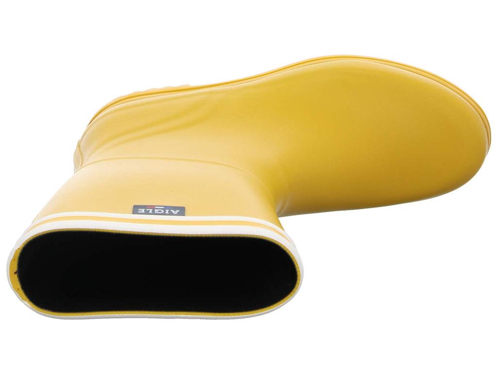 Aigle РЕЗИНОВЫЕ САПОГИ Chanter Сапоги Полосатые Резиновые Размер 24см [ПОДПИСЬ] Сапоги, Женские, Желтый,