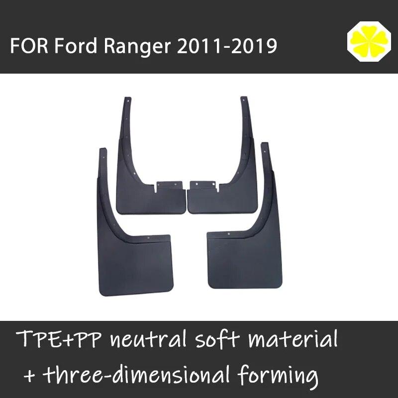 Ste 4pcs FOR Ford Ranger Pickup Mud Flaps Fender Splash Mudguards Flap Mud Fenders Mud Guard Car Accessories Auto Styline