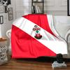 South-ampton Flag Flannel Blanket, Soft Polyester, Modern Design, All-Season for Camping, Travel, Gifts for holidays or birthdays