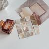 Natural Shell Square Coaster Mosaic Heat Insulation Home Decoration Placemats Photography Props Mats for Family Dining Table Coffee Shop