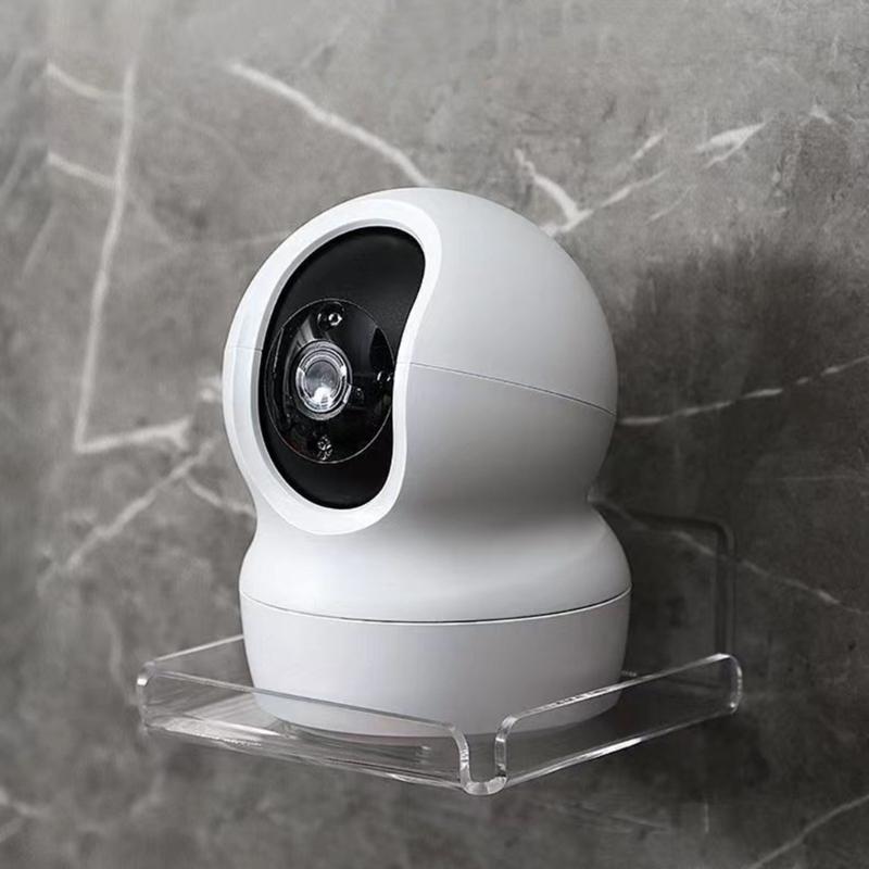 2pcs Acrylic Floating Wall Ledge Shelf Wall Mounted Floating Shelves for Bedroom Living Room Storage Stand Rack Holder