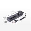 1 Slot for 18650 Battery Charger Support Short Circuit Protection LED Indicator Battery Charging Holder Rechargeable