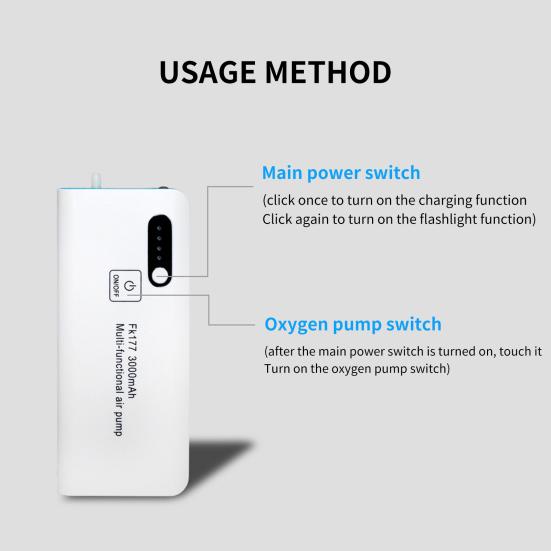 USB Воздушный насос Многофункциональный Мощный воздушный поток Портативный Погружной фильтр-насос для аквариума