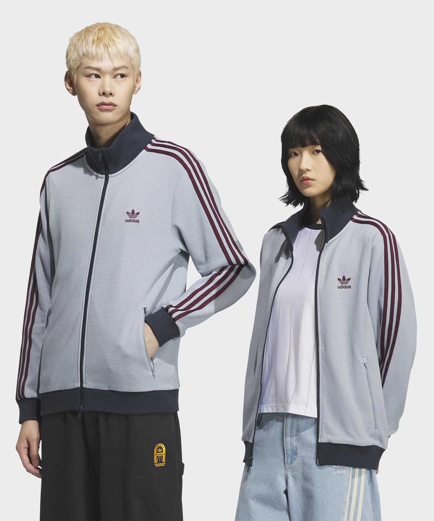adidas Спортивная кофта с вафельной вязкой - Светло-серый:Бордовый / Kb8953