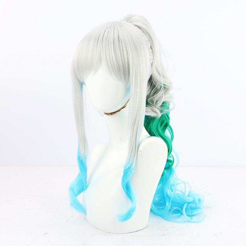 Soft And Heat-resistant Synthetic Silk Fiber Wig For Cosplay And Role Play