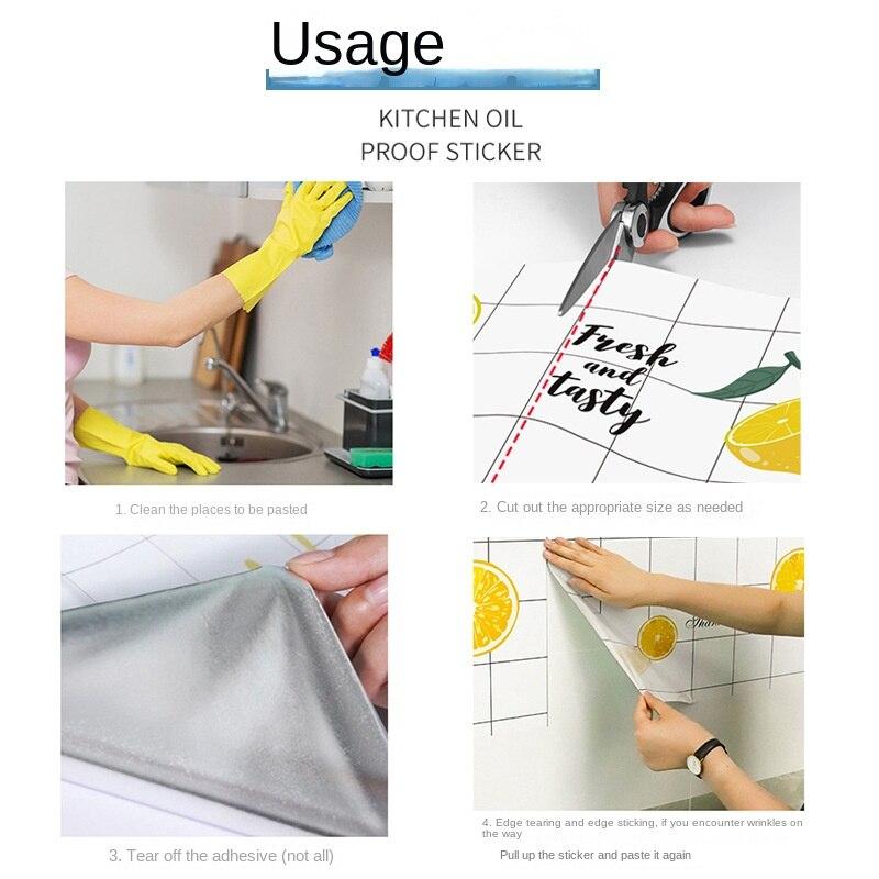 Свежий лимонный узор, утолщенные самоклеящиеся обои, ремонт, внутренняя кухня, ПВХ, водонепроницаемая, маслостойкая наклейка