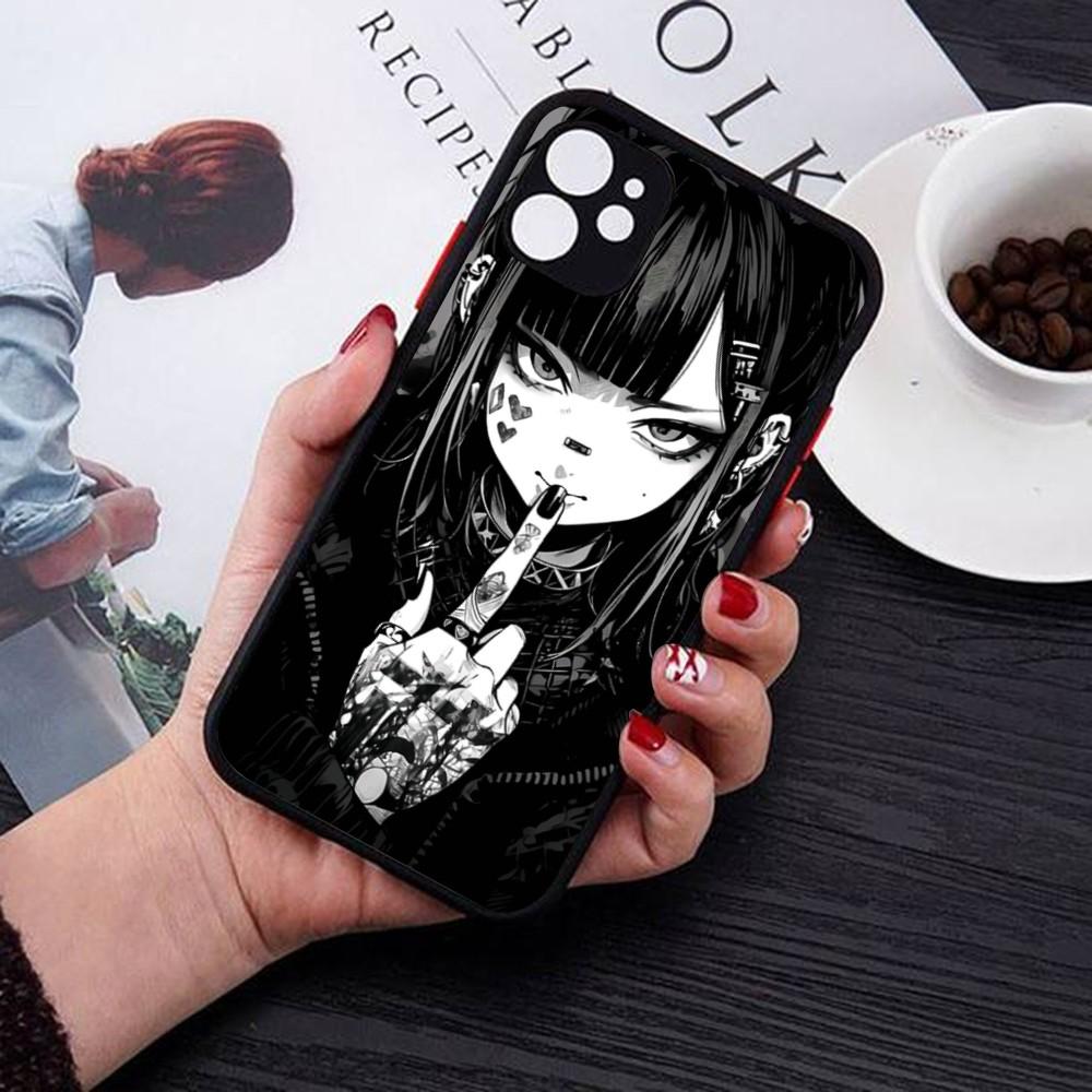 Милый Девочки Трендовый Аниме Чехол Для Телефона Для IPhone 14 11 12 13 Mini Pro Max 8 7 Plus X XR XS MAX Полупрозрачный Матовый Чехол