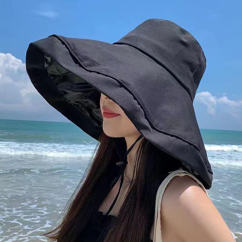 Fashionable And Casual Fisherman Hat For Women'S Summer Anti Uv Sunshade Hat
