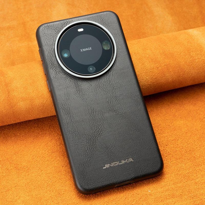 Чехол для телефона Huawei Mate60Pro Бизнес Всевключающий Магнитный Противоударный Pura70pro Высококлассный Мужской Кожаный Чехол