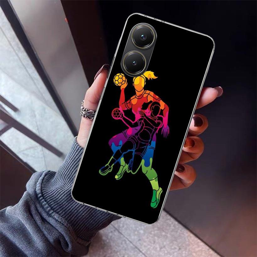 Handball Sport Phone Case For Xiaomi Poco X7 X6 X5 Pro F7 Ultra Redmi 15C 15 13 13C 12 12C 10 10A 10C 9 9A 9C 9T Shell Poco X7 X