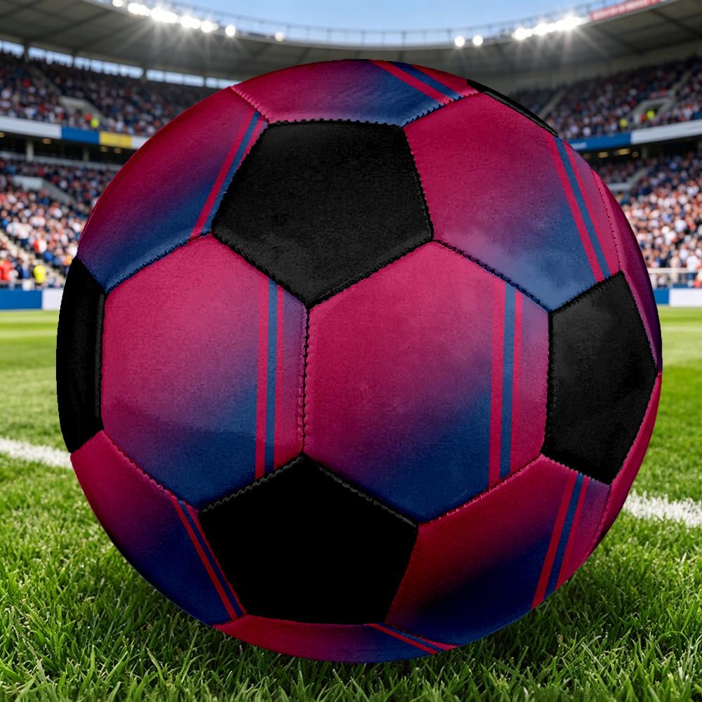 1pc Abstract Colorful Gradient Soccer Ball Size 5 Football Machine Sewn Indoor/Outdoor Universal Football Q101