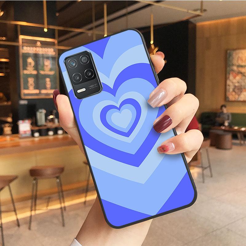 Коричневый чехол с кругом в виде сердца для OPPO Realme GT 2 Pro X2 Pro XT C25S 8 7 6 Pro 6i Realme GT Master C3 C21 C21Y C11 X3 SuperZoom
