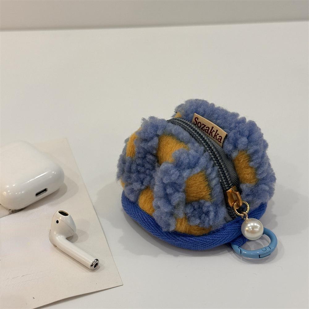 1 Piece Retro Classic Earphone Bag Vintage Lovely Mini Plush Wireless Headset Storage Bag