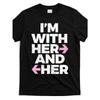 Европейские размеры i'm-with-her-and-her-throuple-polyamory-polyamorous-футболка, Горячие предложения, Мягкая, Дышащая, Легкая - Круглый вырез,