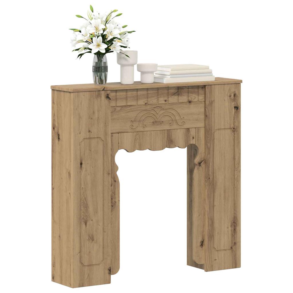 Fireplace Surround Artisan Oak 93 x 20 x 89 cm Wood Material