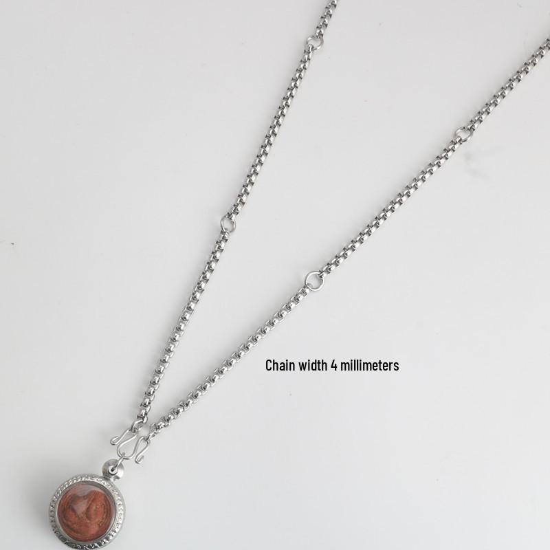 Подвеска-амулет из нержавеющей стали Гуань Гун и Будда Гуаньинь с цепочкой, мужской и женский амулет из титановой стали, 5 или 6 подвесок