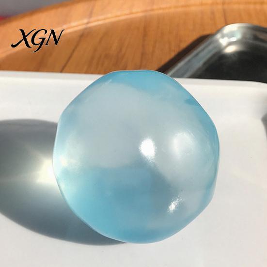 Emotional Release Toy 2/4/6Pcs Clear Coconut Oil Squeeze Ball Anxiety Relief Shapeable Stress Office Desk Soft Stretchy DIY Moldable