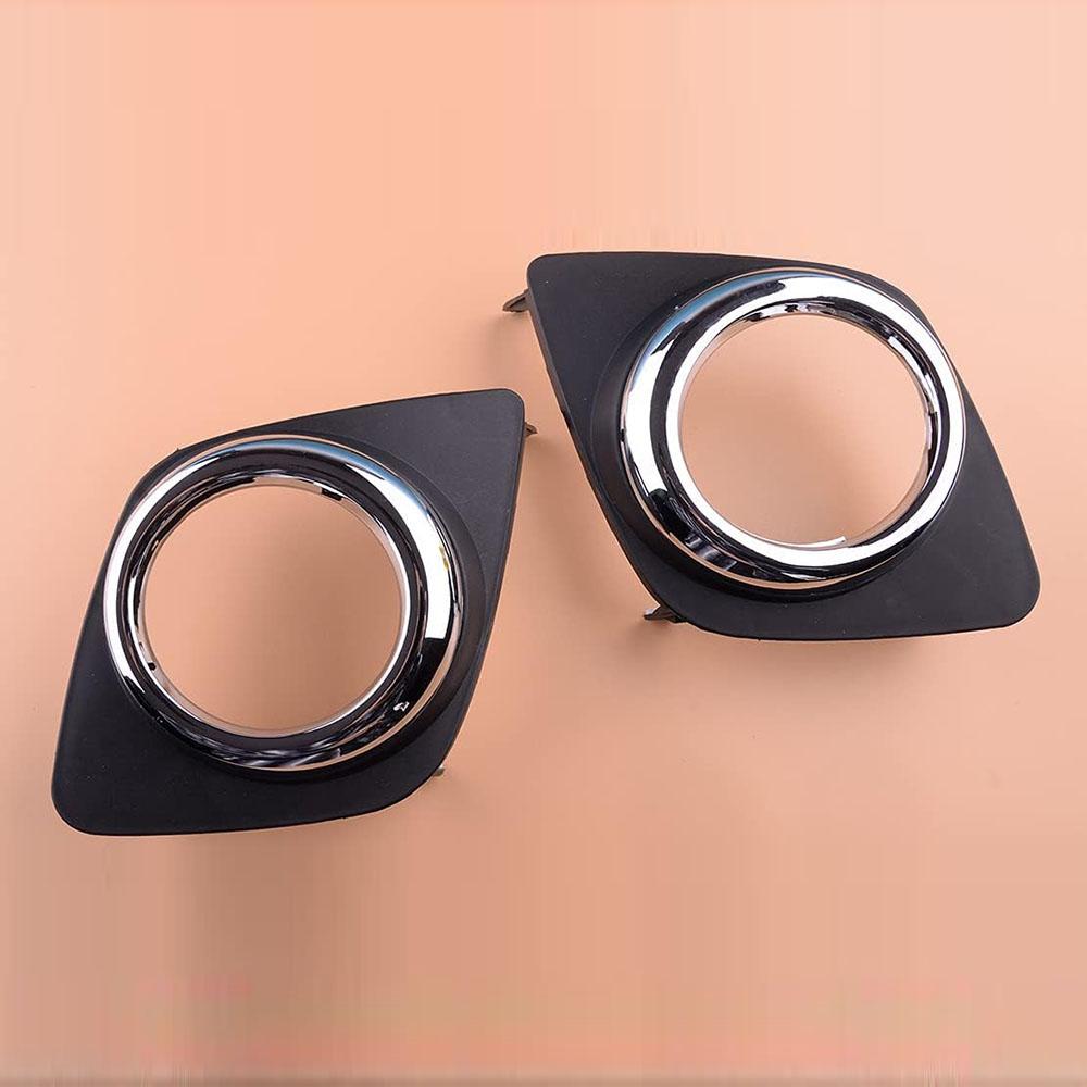 Новые 2 шт. Накладка на противотуманную фару переднего бампера для Toyota RAV4 2009-2013 Черный + Хром