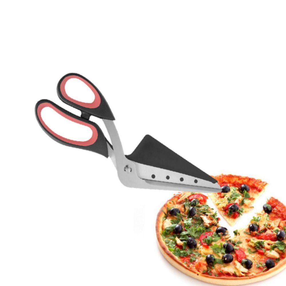 Handle Detachable Ultra Sharp Stainless Steel Pizza Shovel Pizza Scissors Kitchen Tool Pizza Cutter
