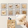 10pcs Beach Shells Tile Sticker Kitchen Wardrobe Bathroom Wall Decals Home Decor Self-adhesive Crystal Hard Film Art Wallpaper