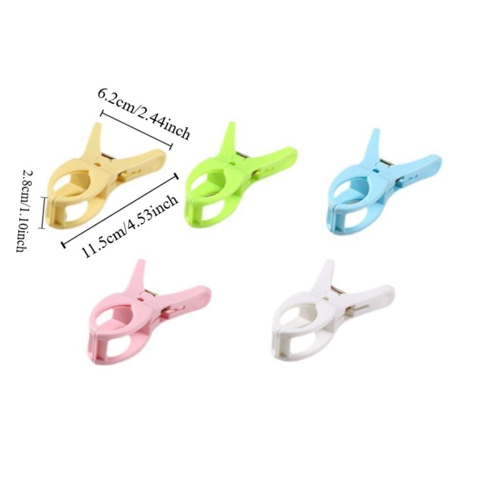 15PCS Plastic Quilt Clips Rust Proof Windproof Clothespins Bed Sheets Clips  Drying Laundry