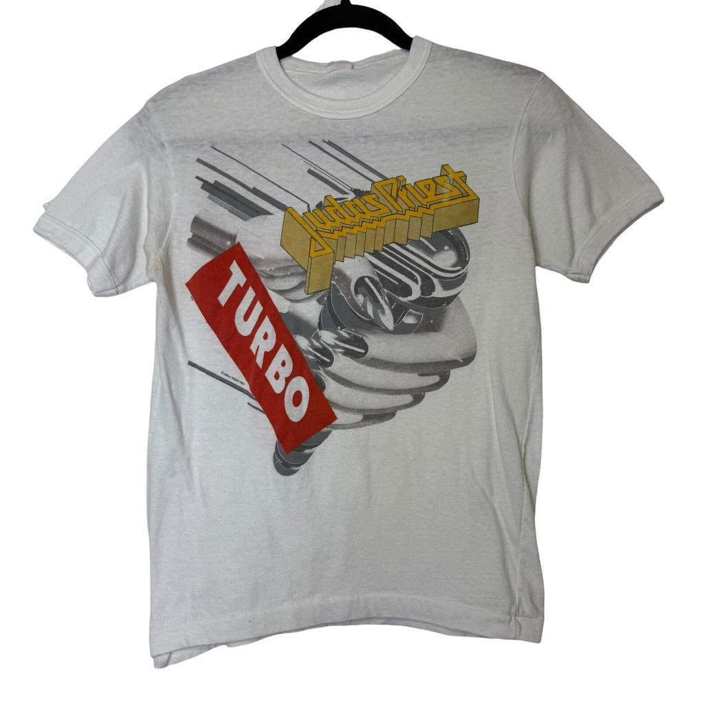 1985 Judas Priest Turbo Tour T shirt Sz M (B1766)