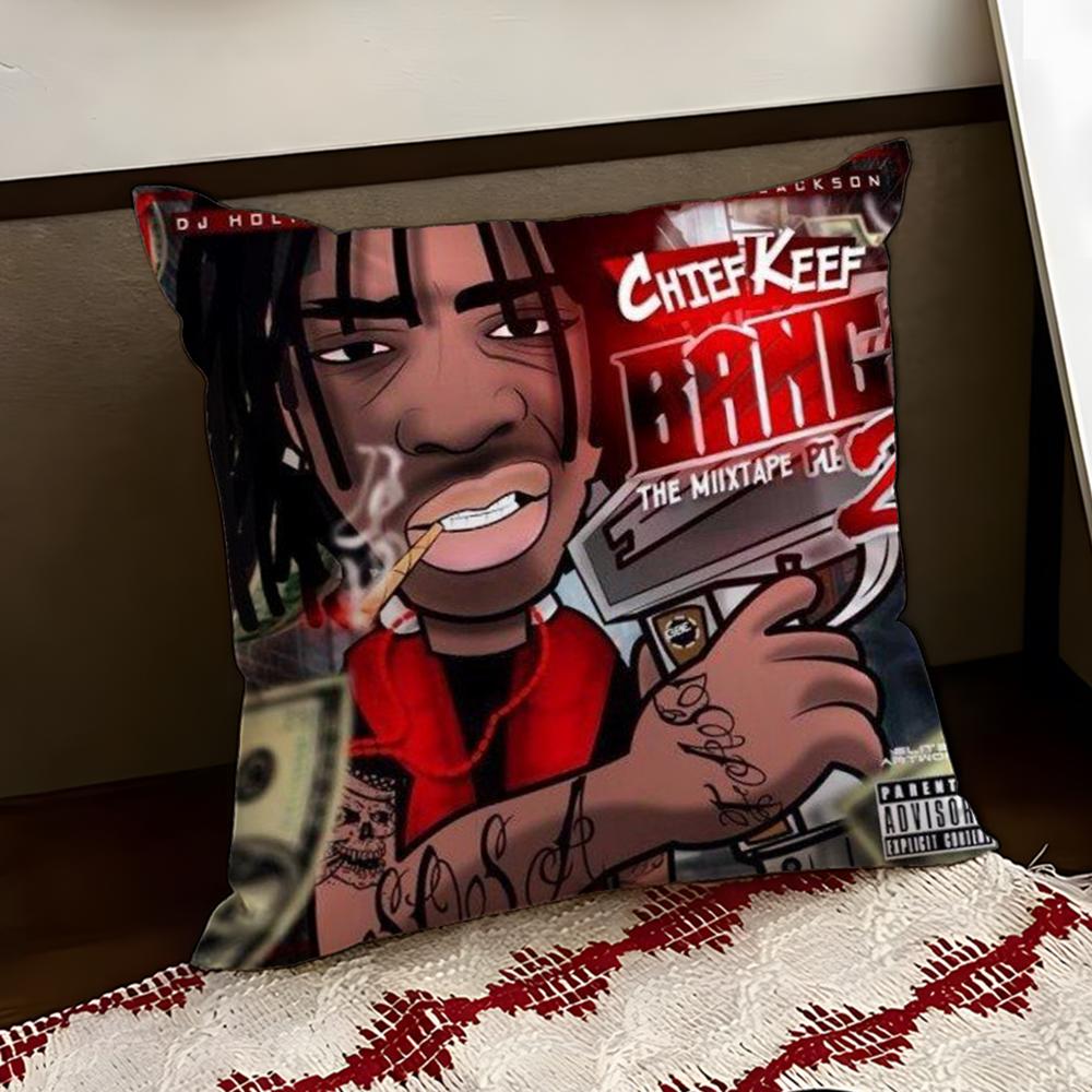 Rapper CChief KKeef Cushion Cover Reversible Soft Durable Pillow Cover Home Car MultiScene Use for Daily Comfort